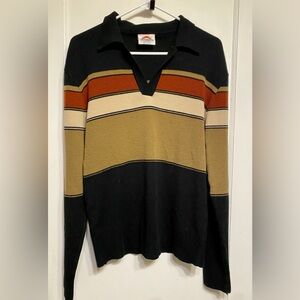 Vintage Saturdays In California 70s 80s 90s Retro Stripe Sweater Adult Unisex L